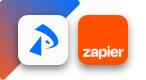 Zapier and Paperless Pipeline logos